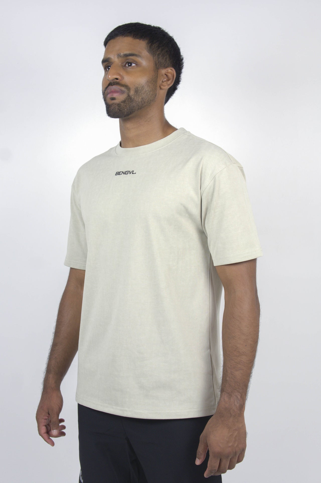 [First Flight] Heavyweight Drop-Shoulder Tee - Sand